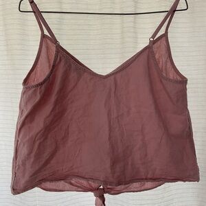 Abercrombie & Fitch button front tie up tank top